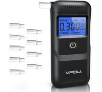 Etilometro Portatile Certificato, Alcol Test con Display LCD Blu Digitale, Preci