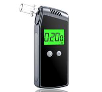 Etilometro Portatile Certificato Alcol Test USB Ricaricabile con 10 Bocchini