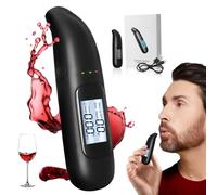 Etilometro Portatile Certificato, Etilometro Polizia, Display LCD, Alcol Test Portatile, Misuratore di Prova Ricaricabile, Utile per Persone e Professionisti