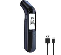 Etilometro Portatile Certificato,Etilometro Professionale con Alcol Test con LED ad Alta Definizione e Chip ad Alta Sensibilità, Precisione di Grado, Alcool Test Portatile per Uso Domestico e Feste