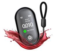 Etilometro Portatile Certificato,Leggero e Compatto,Alcol Test con LED ad Alta Definizione e Chip ad Alta Sensibilità,Adatto per Uso Domestico e Professionale,Nero