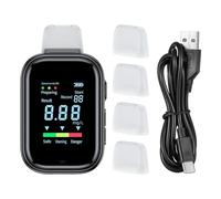 Etilometro portatile da 7,9 x 4,6 cm | Rilevatore di alcol di precisione | Tester di etilometro ricaricabile tipo C | Rilevatore di respirazione per