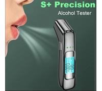 Etilometro portatile Tester professionale per alcol respiratorio Rilevatore display LCD per test di alcol elettronico per auto di guida ubriaca