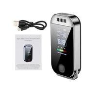 Etilometro - Rilevatore alcolico portatile, misuratore di alcol, misuratore di alcool personalizzato di lunga durata con display digitale, tester alcolici USB ricaricabile, 3,06 x 1,35 x 5,874 cm