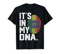 Etiopia Roots Flag Fingerprint Graphic Patriotic Maglietta