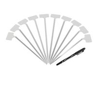 Étiquettes De Semis Réutilisables,10 Étiquettes Réutilisables En Acier Inoxydable Pour Jardinage Extérieur Intérieur Serre Et Ferme | Étiquettes Pour Plantes Imperméables Réutilisables