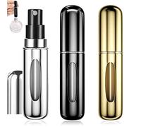 ETISEN, 3 Pezzi 5ml Atomizzatore di Profumo, Ricaricabile Spruzzino Profumo, Mini bottiglia spray portatile, Spruzzatore per bottiglie di profumo con finestra, Buono per viaggi