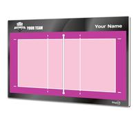 ETISPORT Lavagna Tattica Allenatore Pallavolo Femminile. Doppia Faccia, marcatori cancellabili a Secco. Personalizzata con Colore, Stemma o Logo, Nome e Club. (Large)