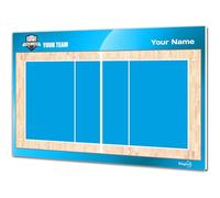 ETISPORT Lavagna Tattica per Allenatore di pallavolo. Doppia Faccia, Adatta a marcatori cancellabili a Secco. Personalizzata con Colore, Stemma o Logo, Nome e Club. (Large)
