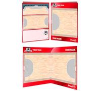 ETISPORT Lavagna Tattica per Allenatori di Basket. Doppia Faccia Adatta per Pennarello cancellabile a Secco. Personalizzata con Colore, Stemma o Logo, Nome e Club. (Double XL)