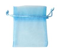 ETM Bag Organza con Tirante 8 x 10 Cm Sacchetto Portaconfetti Cielo 12 Pz