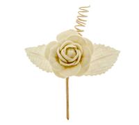 ETM Bomboniera Decorazioni Ramo Fiore 10 Cm Avorio 12 Pz