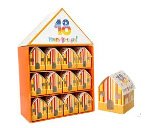 ETM Box Casa Casetta 18 Anni Set 24 Scatoline Portaconfetti