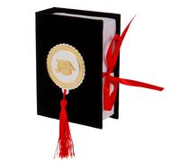 ETM Dottor Libro Grande Laurea Bomboniera 8,5 x 12 Cm Portaconfetti Nero 1 Pz