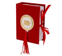 ETM Dottor Libro Grande Laurea Bomboniera 8,5 x 12 Cm Portaconfetti Red 1 Pz