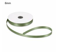 ETM Nastro Doppio Raso Colore Verde Salvia 6 mm x 50 m