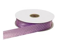 ETM Nastro Doppio Raso Pois 10 Mm 50 Mt Lilla