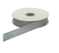 NASTRO LAMÈ LAME' METALLICO 10 MM ROTOLO BOBINA DA 50 MT ORO ARGENTO (ARGENTO)