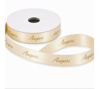 ETM Nastro Nastro Auguri Crema 15 mm x 25 mt