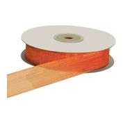 NASTRO TESSUTO ORGANZA 20MM X 50MT ARANCIO COD.09