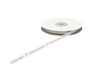 ETM Nastro Scritta Comunione 10 Mm 25 Mt Bianco