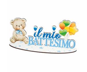ETM Party Il Mio Battesimo 35 Cm H 16 Celeste