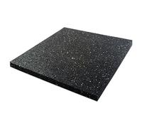 ETM® - Piastrelle anti vibrazione per lavatrice/asciugatrice, spessore 1 cm, attende le vibrazioni, evita slittamento, isolamento acustico 100 (L) x 125 (l) cm 10mm - Noir