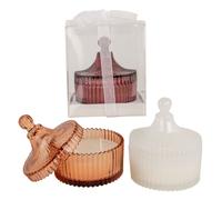 ETM Scatola Box con Candela D 10,5 Cm H 12 Cm Ass. 1 Pz