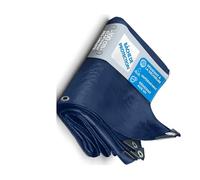 ETM® - Telone Impermeabile con Occhiello, Protezione Esterna e Interna, Resistente ai Raggi UV, Spessore 140 g/m², Blu, ca. 8 x 14 m