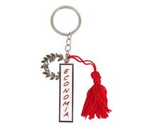 ETM Zama Portachiavi Economia 6 Cm Bianco Rosso 12 Pz