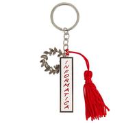 12 pz ciondolo zama smaltata laurea corona alloro tag INFORMATICA 6 cm con porta