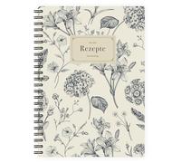 etmamu 267 ricettario DIN A5, 102 pagine, per scrivere da soli, con indice e copertina protettiva