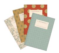 etmamu 535 - Set di 4 quaderni a righe, 32 fogli