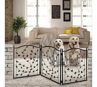 Etna Prodotti TT Leaf Design Metal Pet Gate