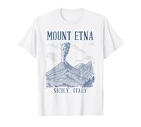 Etna Sicilia Italia Viaggiare Amante della Natura Esplorare Maglietta