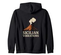 Etna Sicily Vibes - Vulcano Sud Italia Sicilia Vacanze Felpa con Cappuccio
