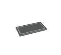 Etna Stone & Design Lava Grill XS BISTECCHIERA Pietra LAVICA ETNEA Piastra LEVIGATA 15x30x2cm per Forno E Barbecue Cottura Carne, Pesce, Verdura E Pizza (XS)