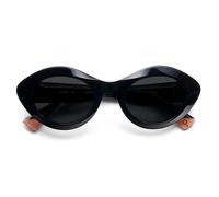 Etnia Barcelona Ampat Occhiali Da Sole Unisex Nero Ovali Grigio 50mm