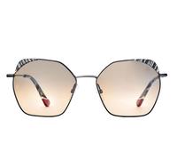 Etnia Barcelona Quimbaya Occhiali Da Sole Unisex Nero Farfalla Marrone 55mm
