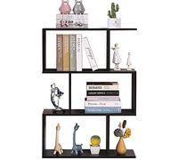 ETNIC ART - Libreria mensola ufficio wengè moderno contemporaneo doppio lato legno separatore casa giorno 70x23.5x96 ripiani autoportanti cubi parete design ingresso soggiorno scaffali