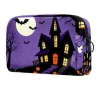 etoenbrc Beauty case viola con farfalle in crescita borsa da viaggio riutilizzabile borsa per cosmetici grande borsa da toilette per ragazze adolescenti donne 18,5 x 7,6 x 13 cm, Multicolore 9, Taglia