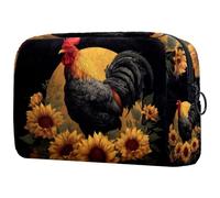 etoenbrc Beauty case viola con farfalle in crescita borsa da viaggio riutilizzabile borsa per cosmetici grande borsa da toilette per ragazze adolescenti donne 18,5 x 7,6 x 13 cm, Multicolore 10