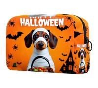 etoenbrc Beauty case viola con farfalle in crescita borsa da viaggio riutilizzabile borsa per cosmetici grande borsa da toilette per ragazze adolescenti donne 18,5 x 7,6 x 13 cm, Multicolore 6