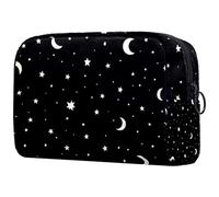 etoenbrc Borsa per il trucco con disegno di tartarughe in stile cartone animato, borsa da viaggio riutilizzabile per cosmetici, borsa da toilette grande per ragazze adolescenti donne 18,5 x 7,6 x 13