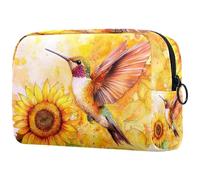 etoenbrc Borsa per il trucco con pittura di squali, borsa da viaggio riutilizzabile per cosmetici, borsa da toilette grande per ragazze adolescenti donne 18,5 x 7,6 x 13 cm, Multicolore 10., Taglia