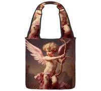 etoenbrc Borsa tote in tela con Cupido P per donne, borsa a tracolla borsa casual tote per viaggi, lavoro, shopping, Multicolore 5., Taglia unica