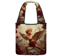etoenbrc Borsa tote in tela con Cupido P per donne, borsa a tracolla borsa casual tote per viaggi, lavoro, shopping, Multicolore 1, Taglia unica