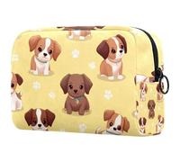 etoenbrc Little Puppy Paws, borsa da viaggio riutilizzabile per cosmetici, borsa per cosmetici, borsa da toeletta per adolescenti, ragazze, donne, 18,5 x 7,6 x 13 cm, Multicolore 1., taglia unica