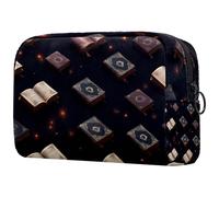 etoenbrc Magic Books - Borsa per il trucco con stelle, borsa da viaggio riutilizzabile per cosmetici, borsa da toilette per ragazze e ragazze, 18,5 x 7,6 x 13 cm, Multicolore 2., taglia unica