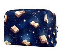 etoenbrc Magic Books - Borsa per il trucco con stelle, borsa da viaggio riutilizzabile per cosmetici, borsa da toilette per ragazze e ragazze, 18,5 x 7,6 x 13 cm, Multicolore 5., Taglia unica